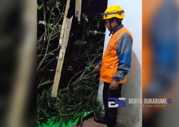 Tiga Rumah Kontrakan di Cicurug Tergerus Longsor, Dua Terancam