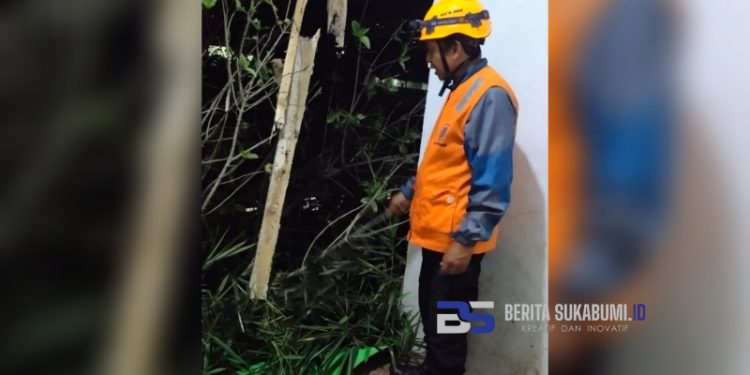 Tiga Rumah Kontrakan di Cicurug Tergerus Longsor, Dua Terancam