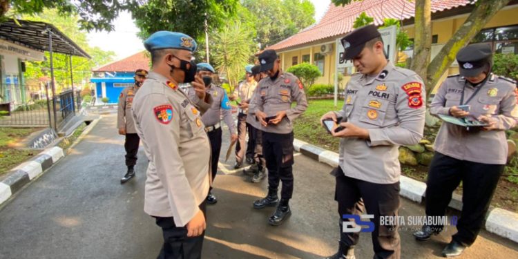 Jelang HUT Bhayangkara ke-76 Propam Polres Sukabumi Gelar Operasi Disiplin Polri