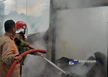 Kios Bensin Eceran dan Tambal Ban di Sukabumi Kota Hangus Terbakar, Penyebabnya?