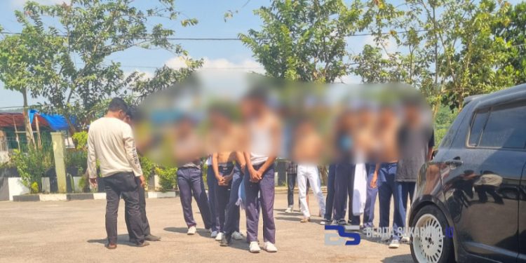 Hendak Tawuran, Belasan Pelajar di Jampangtengah Diciduk Polisi