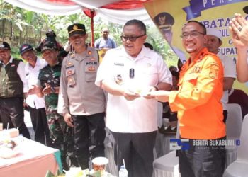 Bupati Apresiasi Kerjasama Pentahelix Saat Peresmian Jembatan di Kabupaten Sukabumi