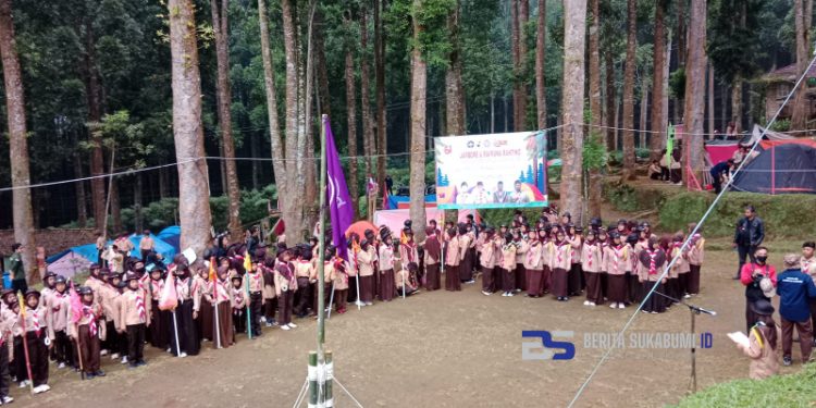 400 Peserta Turut Hadir dalam Acara Jambore dan Raimuna yang Digelar Kwartir Ranting Cidahu