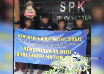 Lima Remaja Menyatakan Sikap untuk Keluar dari Geng Motor di Polsek Ciracap