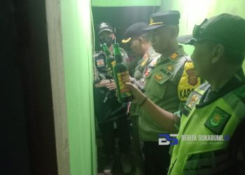 Puluhan Botol Miras Disita Polsek Warungkiara, Kapolsek: Nanti Akan Kita Musnahkan