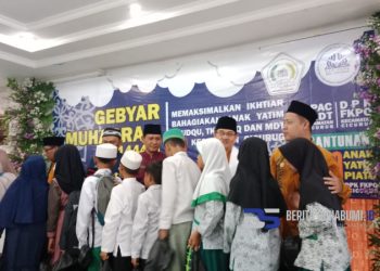 Gebyar Muharram 1444 H, DPAC FKDT dan FKPQ Kecamatan Cicurug Adakan Santunan Kepada 400 Anak Yatim