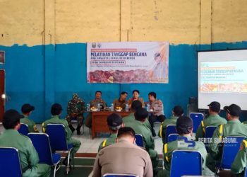 48 Anggota Linmas Mengikuti Pelatihan Tanggap Bencana di Desa Benda