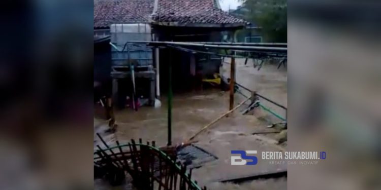 Sungai Cibeber Meluap, Puluhan Rumah di Cicurug Digenangi Air