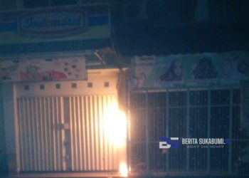 Waduh!! Ruko Indomaret di Cicurug Nyaris Terbakar