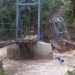 Jembatan Gantung di Bantargadung Ambruk Akibat Debit Air di Sungai Cigadung Meningkat