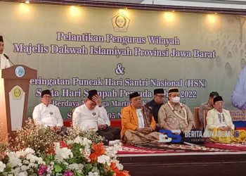 Airlangga Hartarto Hadiri Pelantikan MDI, Peringatan HSN dan Sumpah Pemuda di Sukabumi