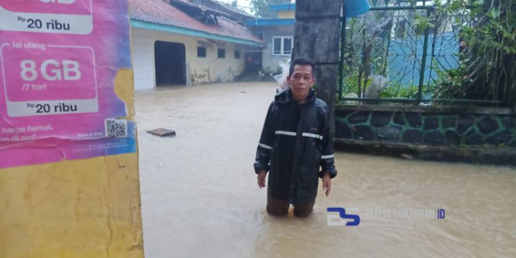 Akibat Luapan Air Sungai Cipurabaya, Tiga Rumah dan Ruko di Sukabumi Terendam Banjir