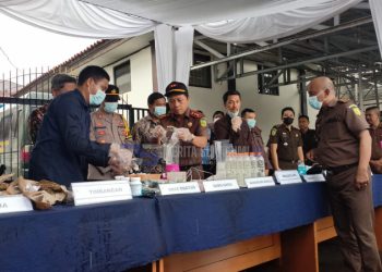 Hari Ini!! Barang Bukti Dari 248 Kasus di Musnahkan Kejari Kabupaten Sukabumi