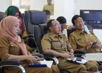 Secara Virtual, Sekda Kabupaten Sukabumi Ikuti Rakor Inflasi Daerah Bersama Kemendagri