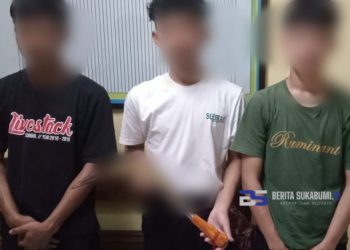 Acungkan Cerulit Kepada Lawannya, Tiga Pelajar SMK Diamankan Polsek Parungkuda
