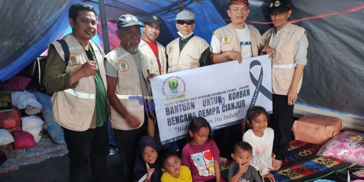 FKUB Kecamatan Cicurug Salurkan Bantuan untuk Warga Terdampak Gempa di Cianjur