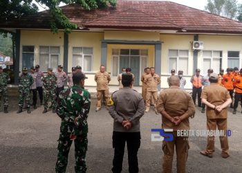 Jelang Nataru, Forkopimcam Jampangtengah Siagakan Gabungan Personel