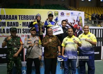 Drum Band Piala Bupati Cup Resmi Ditutup, Ini Pesan Ketua PDBI Kabupaten Sukabumi