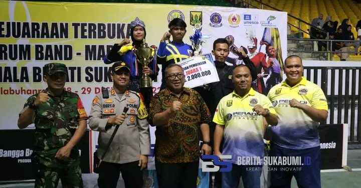 Drum Band Piala Bupati Cup Resmi Ditutup, Ini Pesan Ketua PDBI Kabupaten Sukabumi