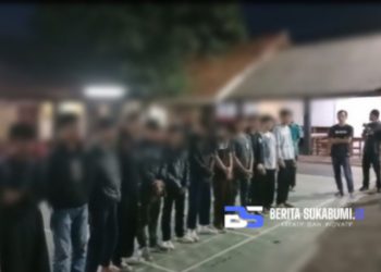 Polsek Cicurug Berhasil Gagalkan Tawuran Antar Pelajar SMP di Tenjoayu, 17 Orang Diamankan