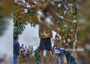 Seorang Pria Tanpa Identitas Tewas Gantung Diri di Sukaraja