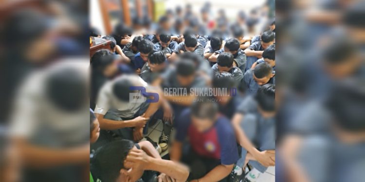 Diduga Akan Melakukan Aksi Tawuran, 59 Pelajar SMK Diamankan Polsek Cicurug 