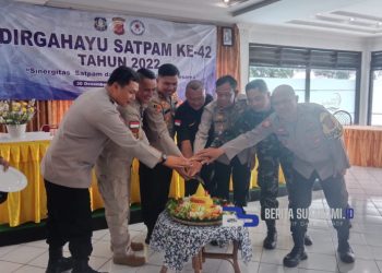 Kapolres Sukabumi Hadiri HUT Satpam ke-42 di Taman Rekreasi Cimalati, Ini Pesannya!