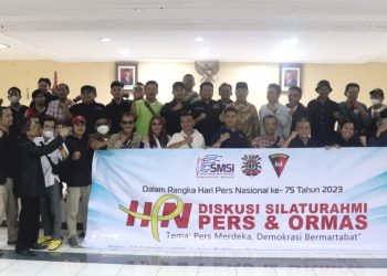 HPN 2023, SMSI Kabupaten Bekasi Gelar Diskusi Pers dengan Ormas di Mako Brimob Cikarang