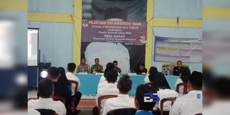 Serentak!! Petugas Pantarlih di 12 Desa dan 1 Kelurahan di Kecamatan Cicurug Dilantik