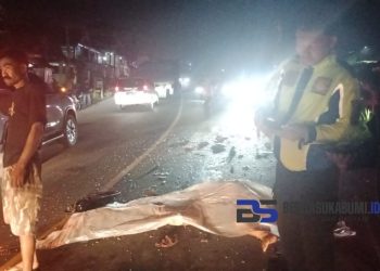 Laka Lantas di Cicurug, Dua Pemotor Terlindas Truk Fuso Hingga Tewas