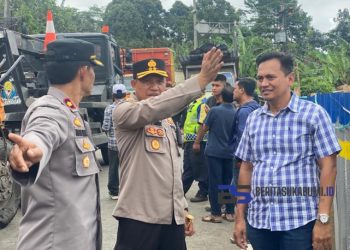 Antisipasi Kemacetan Akibat Laka Lantas di Pamuruyan Cibadak, Kapolres Sukabumi Terjun ke Lokasi