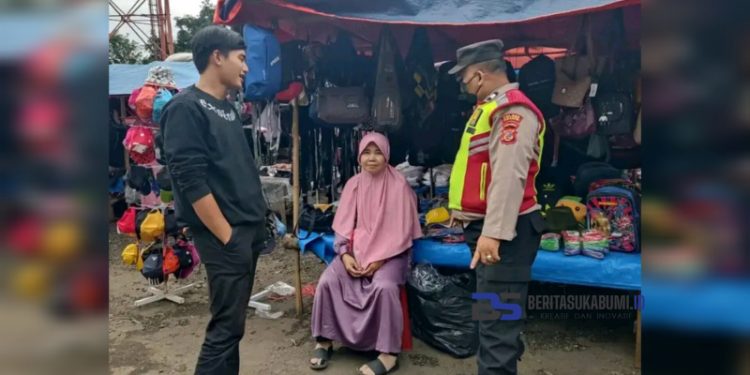 Di Penghujung Puasa, Pasar Minggu Parakansalak Dibuka, Polisi Lakukan Pengamanan