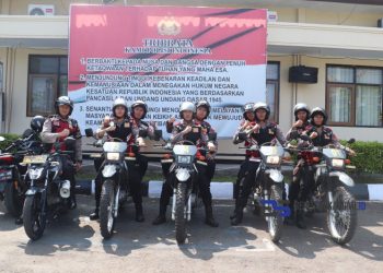 Jelang Lebaran, Tim Urai Satuan Samapta Polres Sukabumi Diterjunkan untuk Amankan Jalur Mudik