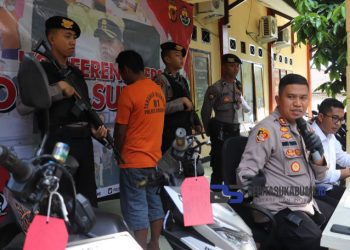 Pelaku Pencuri Sepeda Motor di Kabandungan Berhasil Dibekuk Polisi, Begini Kata Kapolres Sukabumi