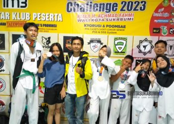Dalam Kejuaraan Taekwondo Sukabumi Challenge, OSK Cicurug Boyong 7 Medali
