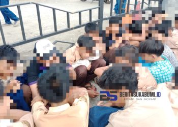 Diduga Hendak Tawuran, Puluhan Pelajar SMP Diamankan Warga Cicurug 