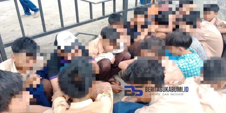 Diduga Hendak Tawuran, Puluhan Pelajar SMP Diamankan Warga Cicurug 