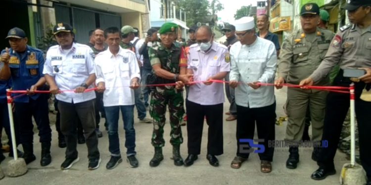 Jalan Alternatif Koramil Cicurug Resmi Dibuka, Kendaraan Roda 4 Sudah Bisa Melewatinya