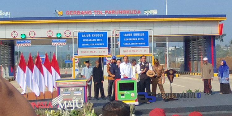 Presiden Jokowi Resmikan Jalan Tol Bocimi Seksi 2 Cigombong-Cibadak