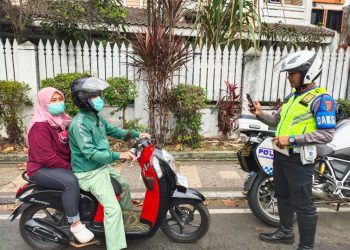 Polres Sukabumi Kota Tindak Ratusan Kendaraan Tilang Secara Elektronik dan Munual