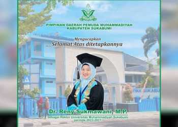 PD Pemuda Muhammadiyah Sukabumi Ucapkan Selamat Dr. Reny Sukmawani Pimpin Rektor UMMI Priode 2023-2027
