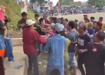 Sepak Bola Tarkam Rusuh di Nagrak Sukabumi