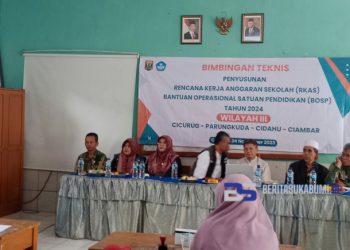 Bimtek di Cicurug, Dinas Pendidikan Bahas Terkait RKAS dan BOSP