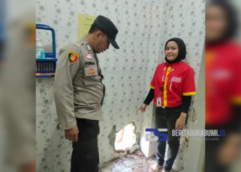 Polres Sukabumi Lakukan Olah TKP di Mini Market yang Dibobol Maling di Simpenan