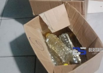 Polsek Cicurug Sisir Penjual Miras Ilegal, 15 Botol Miras Jenis Ciu Diamankan