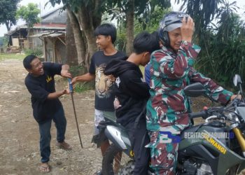 Aksi Tawuran Pelajar Kembali Terjadi di Cicurug, Seorang Pelajar SMP yang Membawa Samurai Berhasil Diamankan