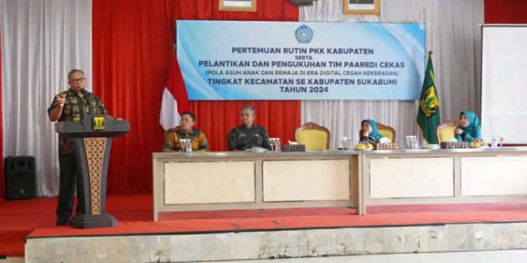 Bupati Sukabumi Hadiri Pelantikan dan Pengukuhan PAAREDI CEKAS