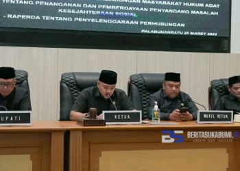 Bupati Sukabumi Sampaikan Pendapat Atas Tiga Raperda Pada Rapat Paripurna DPRD
