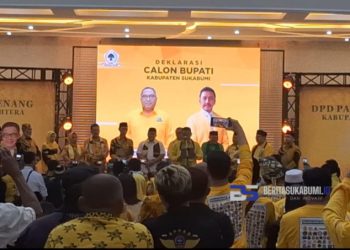 Halal Bihalal DPD Partai Golkar Kabupaten Sukabumi, Tunjuk Asep Japar Bersama Koalisi Gerindra dan PPP