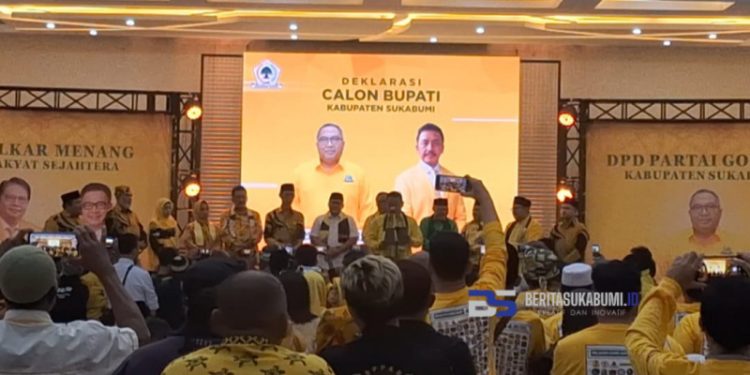 Halal Bihalal DPD Partai Golkar Kabupaten Sukabumi, Tunjuk Asep Japar Bersama Koalisi Gerindra dan PPP